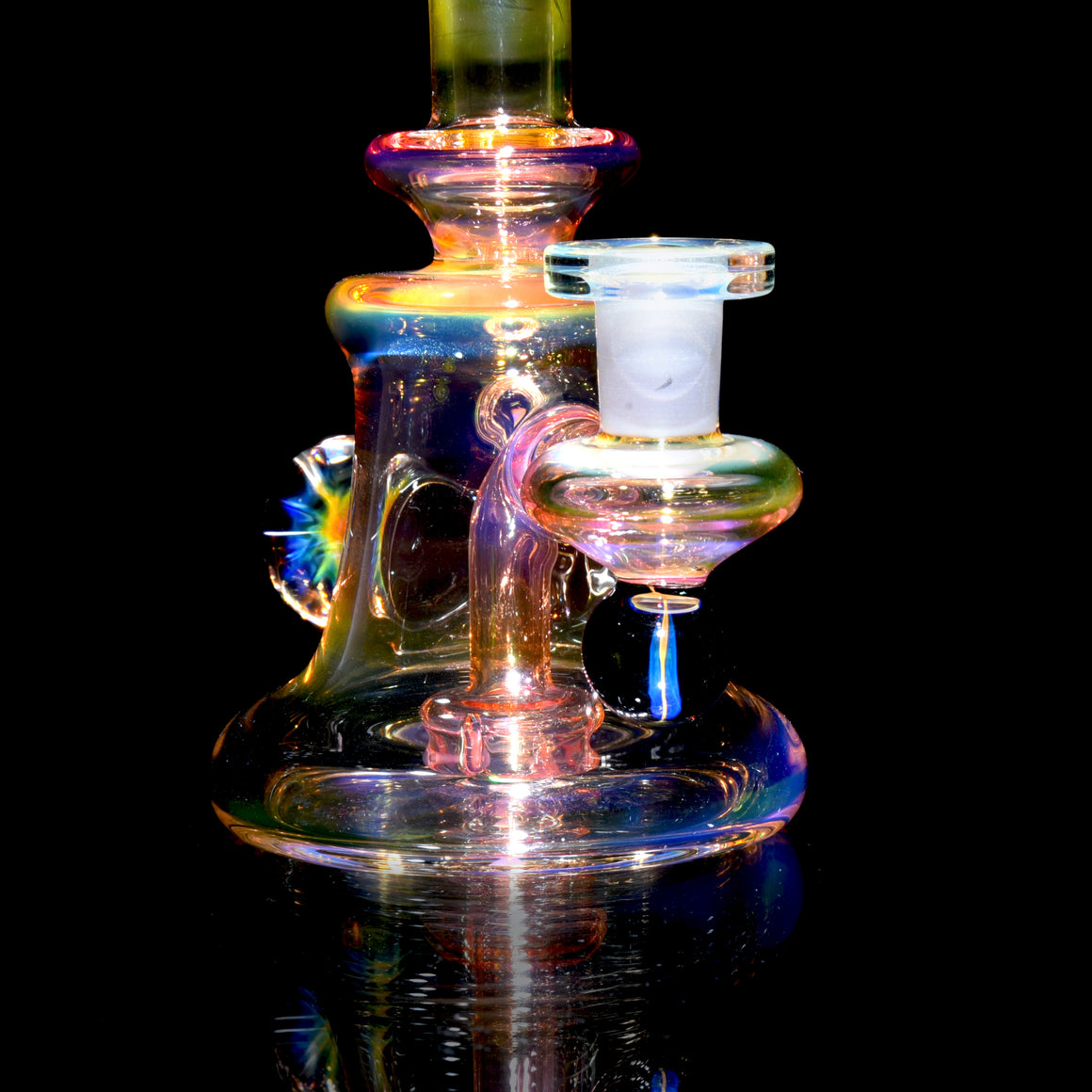 Fully-worked Fumed Banger Hanger w/ Fume Marble attachments - 10mm Female