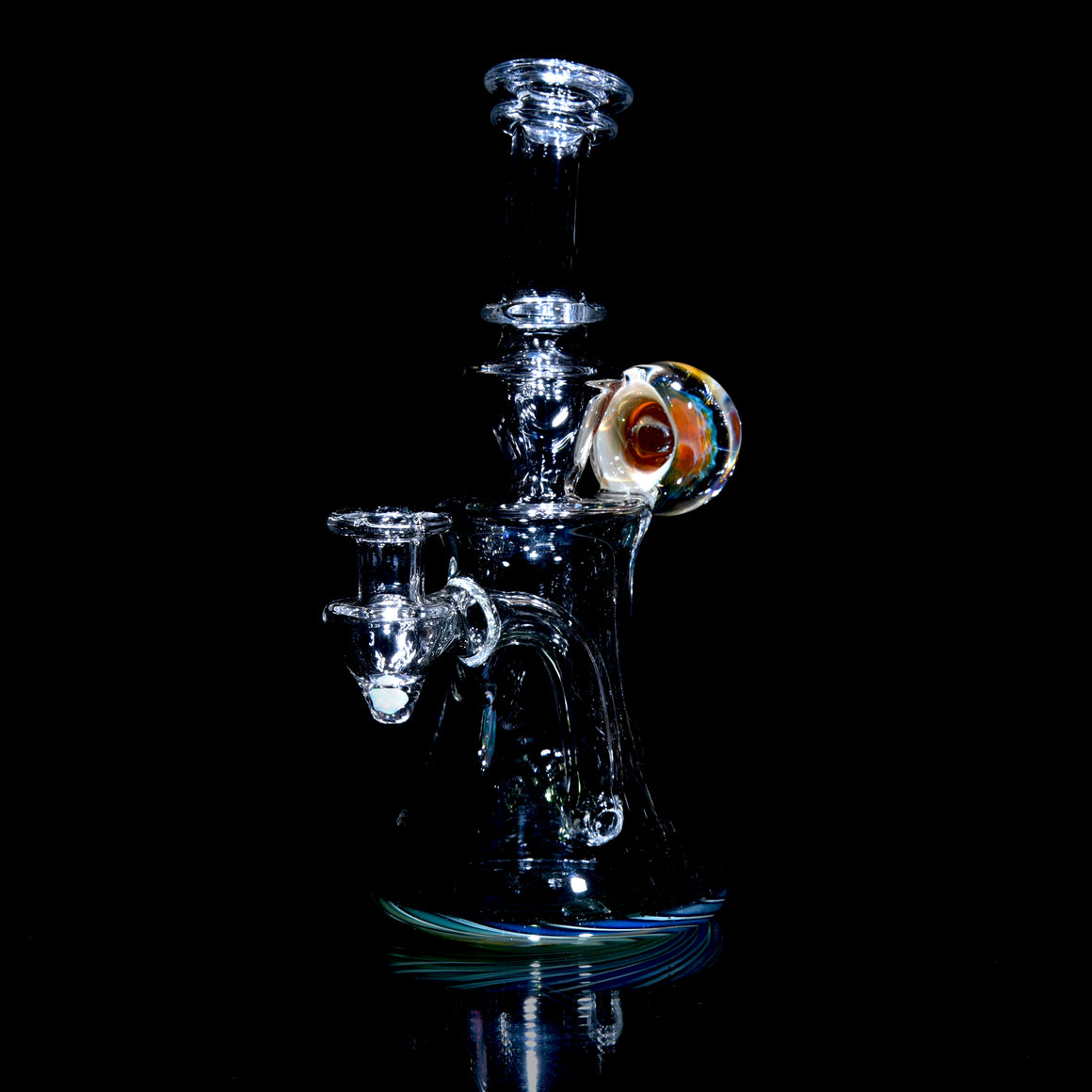 Fumed Reversal Base Banger Hanger w/ Implosion & Opal Joint - 10mm Female