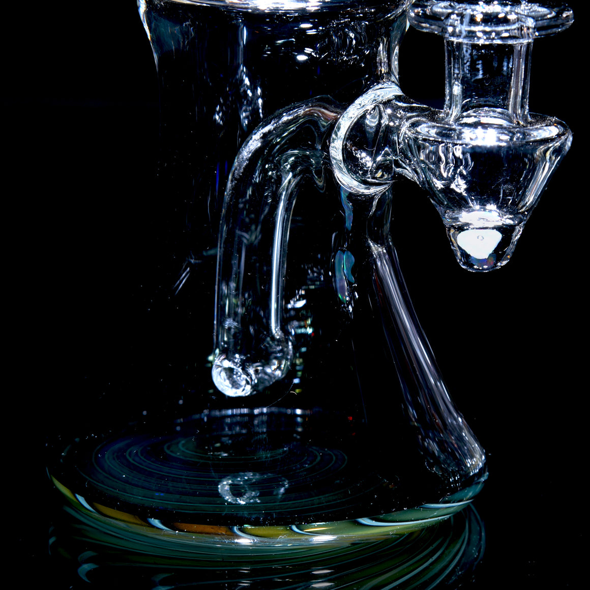 Fumed Reversal Base Banger Hanger w/ Implosion & Opal Joint - 10mm Female