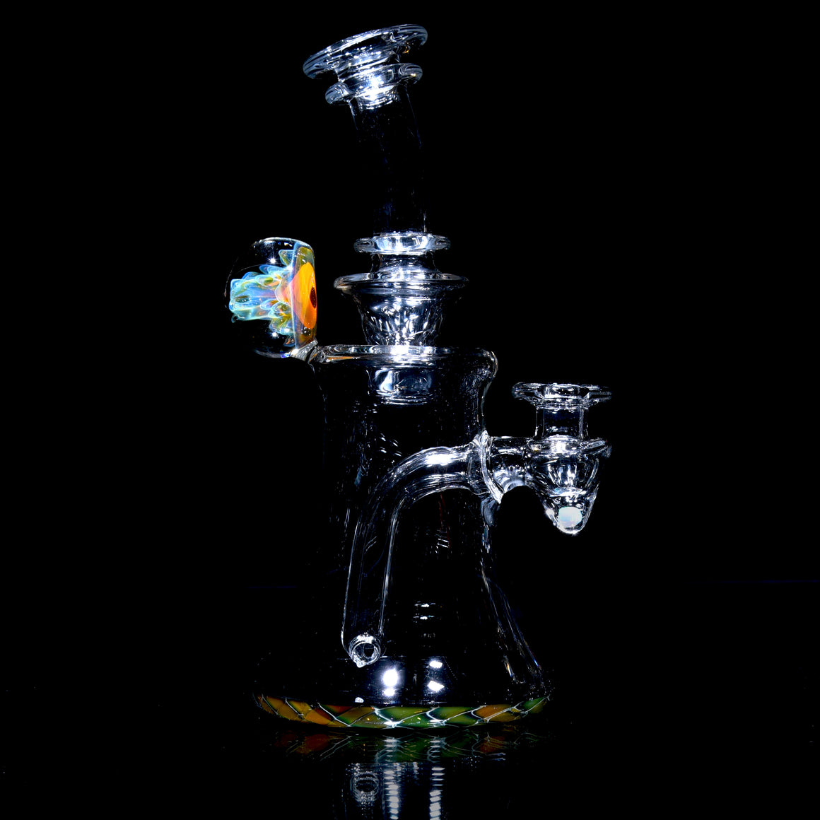 Fumed Reversal Base Banger Hanger w/ Implosion & Opal Joint - 10mm Female