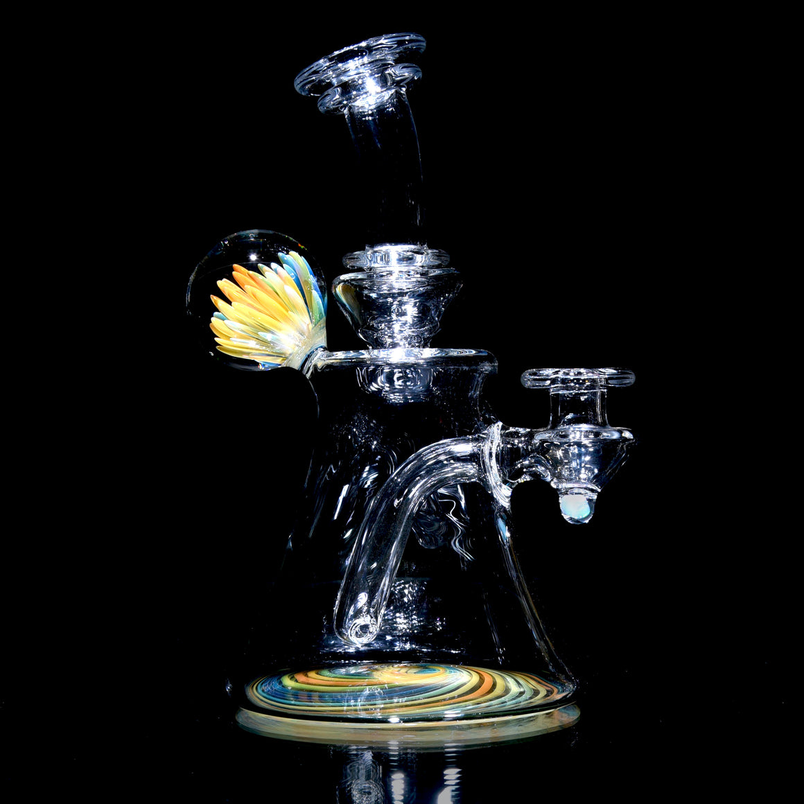 Fumed Reversal Base Banger Hanger w/ Implosion & Opal Joint - 10mm Female