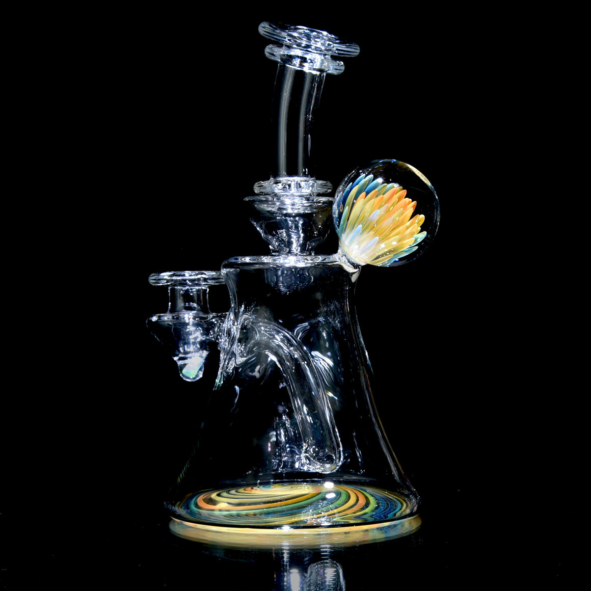 Fumed Reversal Base Banger Hanger w/ Implosion & Opal Joint - 10mm Female
