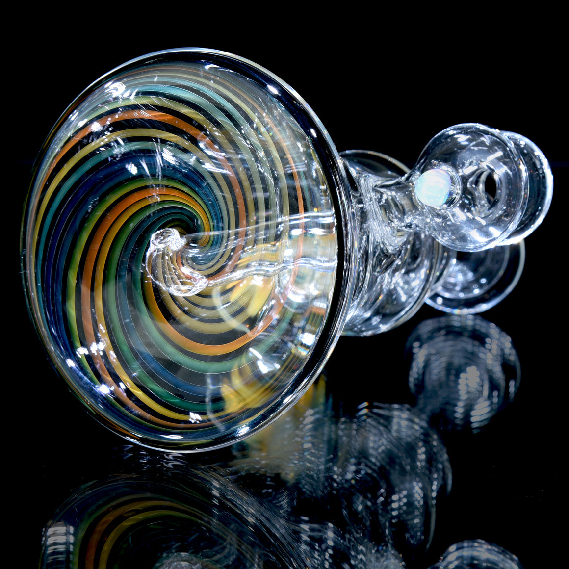 Fumed Reversal Base Banger Hanger w/ Implosion & Opal Joint - 10mm Female