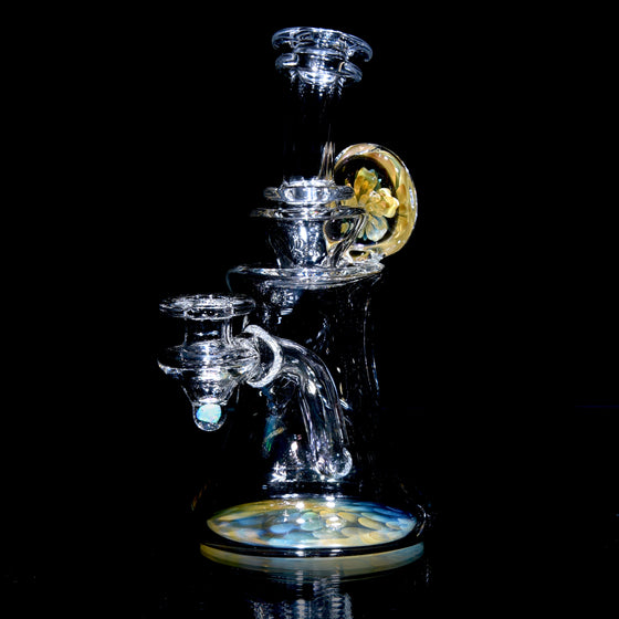 Fumed Honeycomb Base Banger Hanger w/ Implosion & Opal Joint - 10mm Female