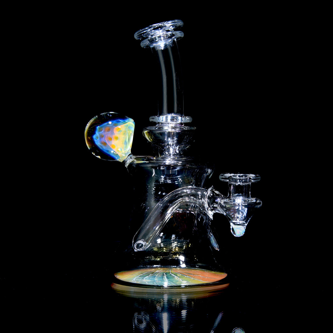 Fumed Reversal Base Banger Hanger w/ Implosion & Opal Joint - 10mm Female
