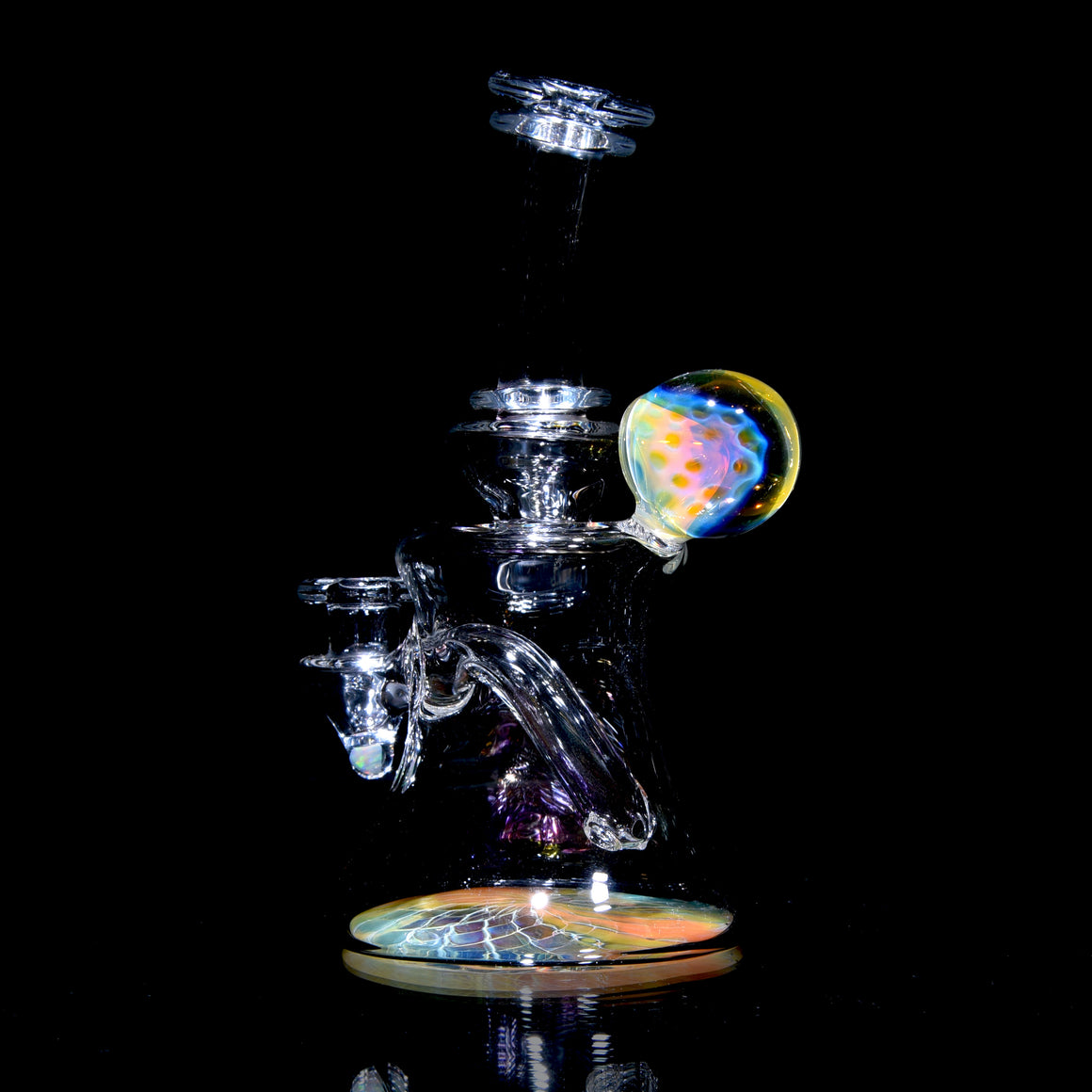 Fumed Reversal Base Banger Hanger w/ Implosion & Opal Joint - 10mm Female