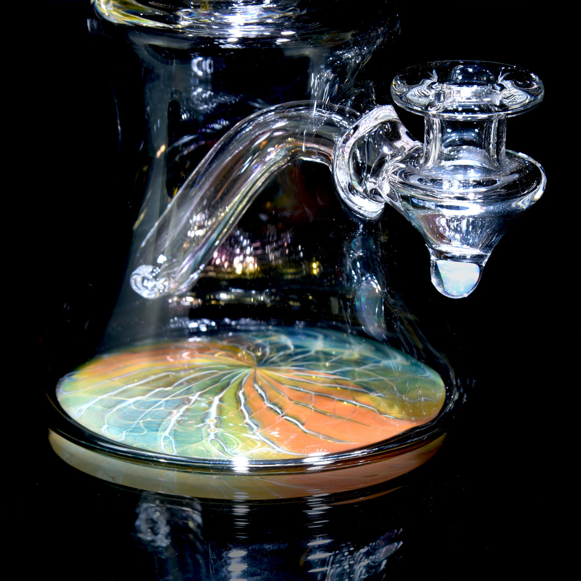 Fumed Reversal Base Banger Hanger w/ Implosion & Opal Joint - 10mm Female