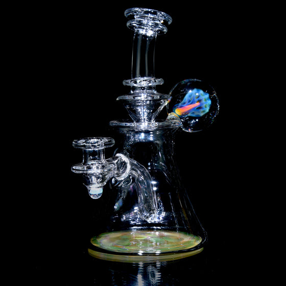 Fumed Honeycomb Base Banger Hanger w/ Implosion & Opal Joint - 10mm Female