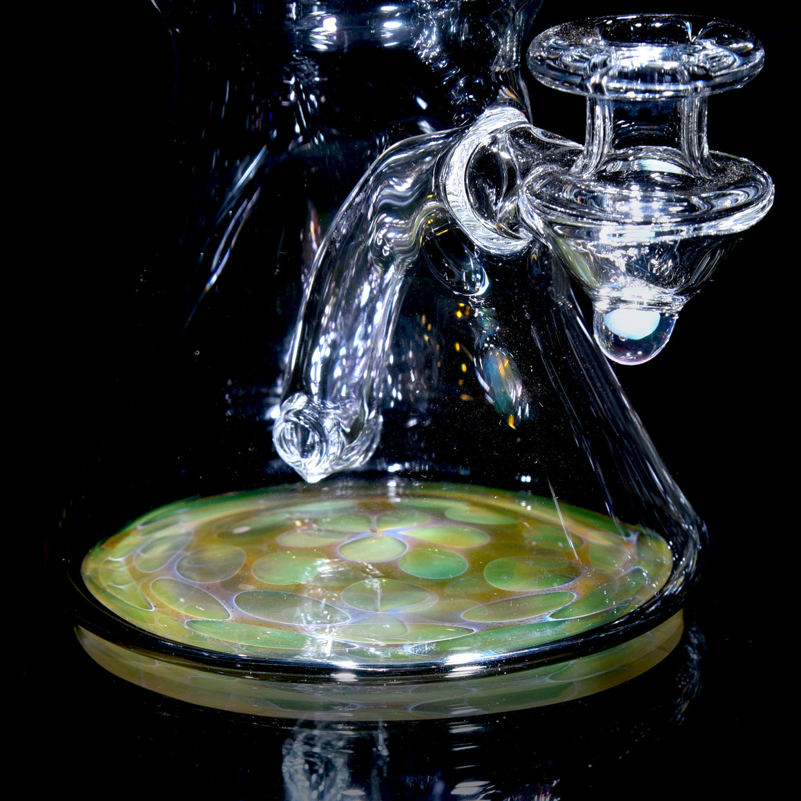 Fumed Honeycomb Base Banger Hanger w/ Implosion & Opal Joint - 10mm Female
