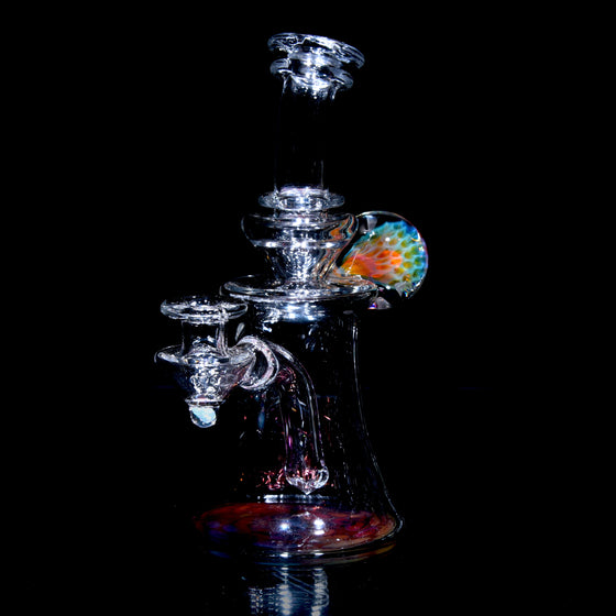 Fumed Honeycomb Base Banger Hanger w/ Implosion & Opal Joint - 10mm Female