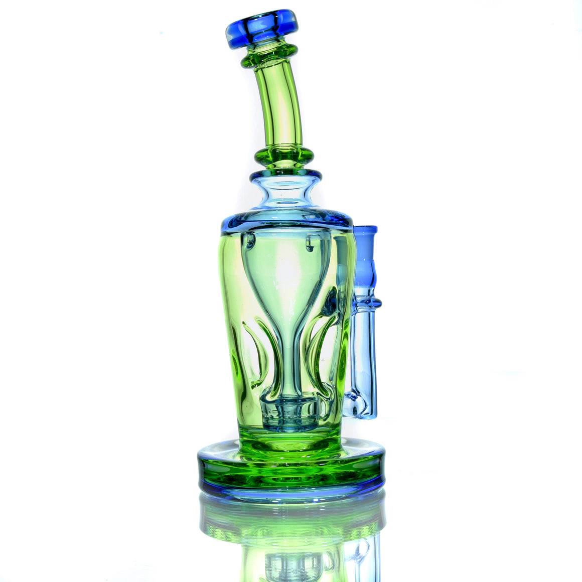 Full-color Double-uptake Tornada Recycler - Haterade/Blue Dream - 14mm Female