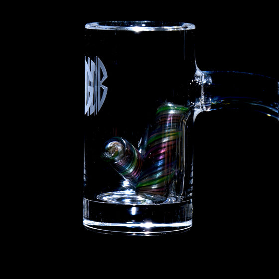 Rainbow Fume over Electrum Swirl Dab Pillars - ~5x18mm