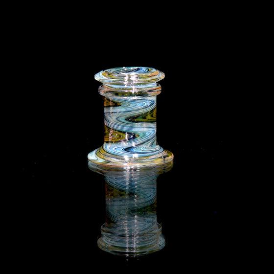 Fully-worked Fume Honeycomb Slide/Marble Stand - 10mm Female