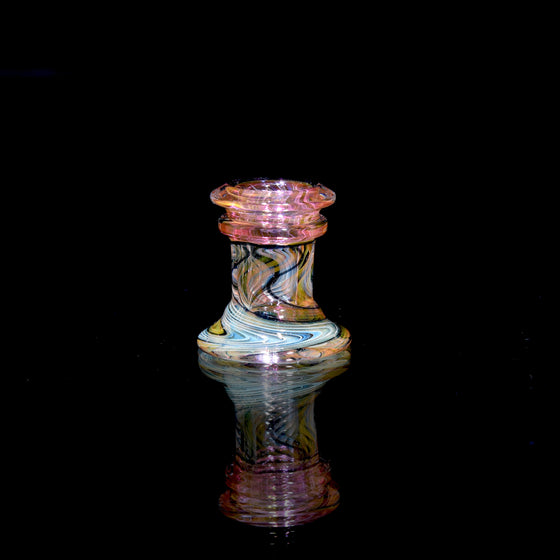 Fully-worked Fume Honeycomb Slide/Marble Stand - 10mm Female