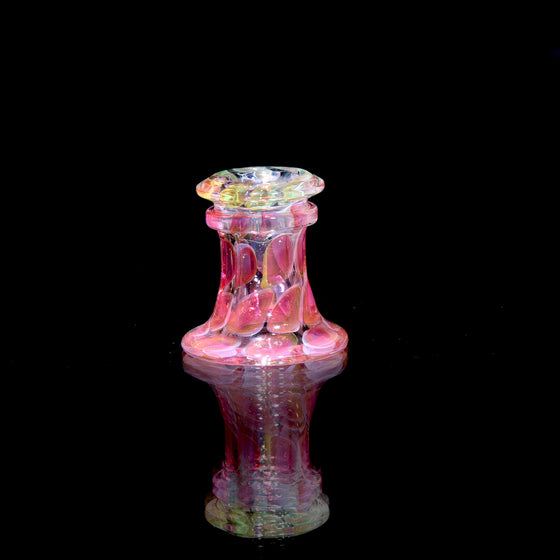 Fully-worked Fume Honeycomb Slide/Marble Stand - 10mm Female