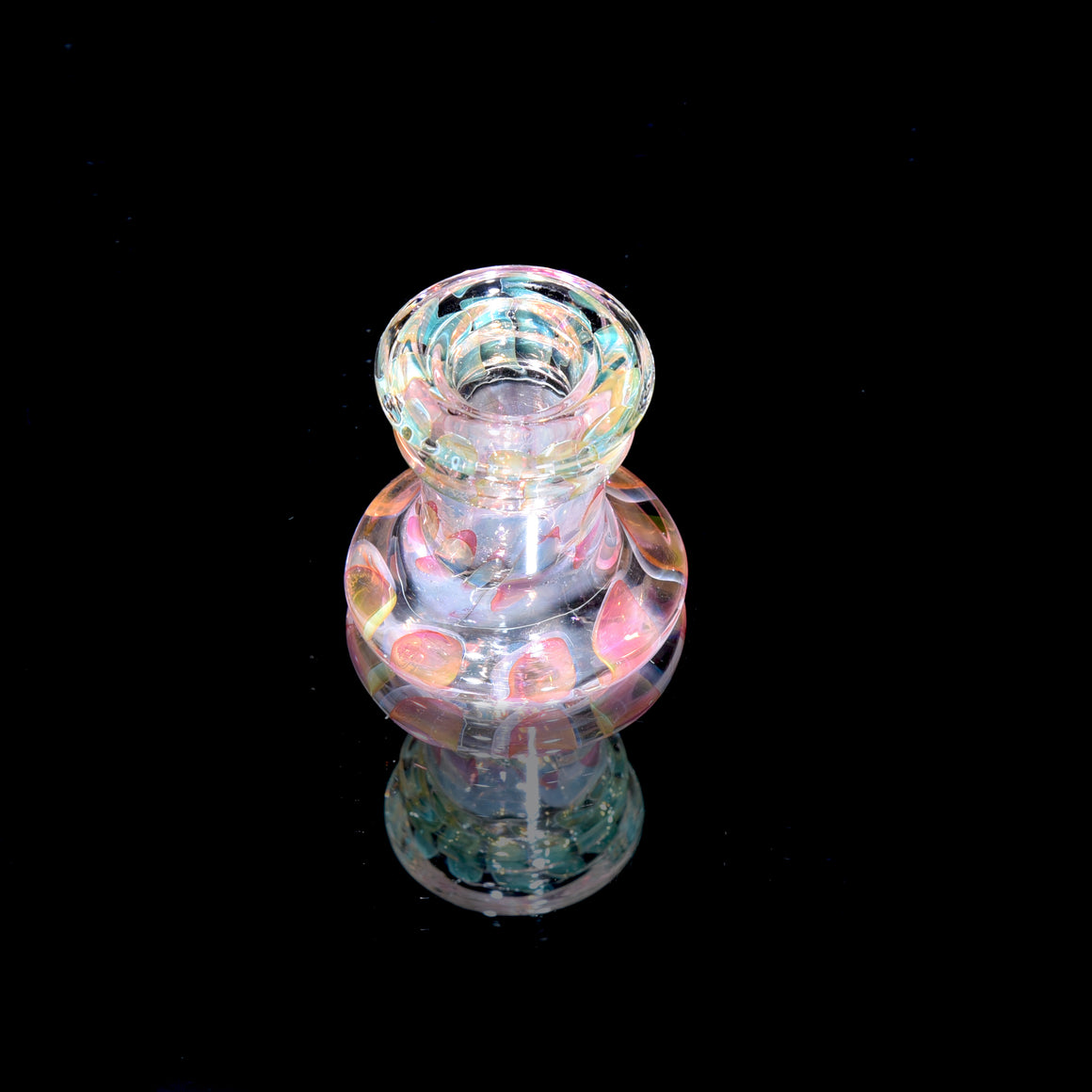Fully-worked Fume Honeycomb Slide/Marble Stand - 10mm Female