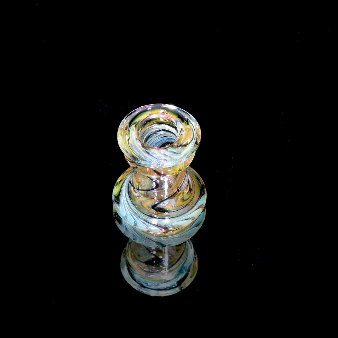 Fully-worked Fume Honeycomb Slide/Marble Stand - 10mm Female