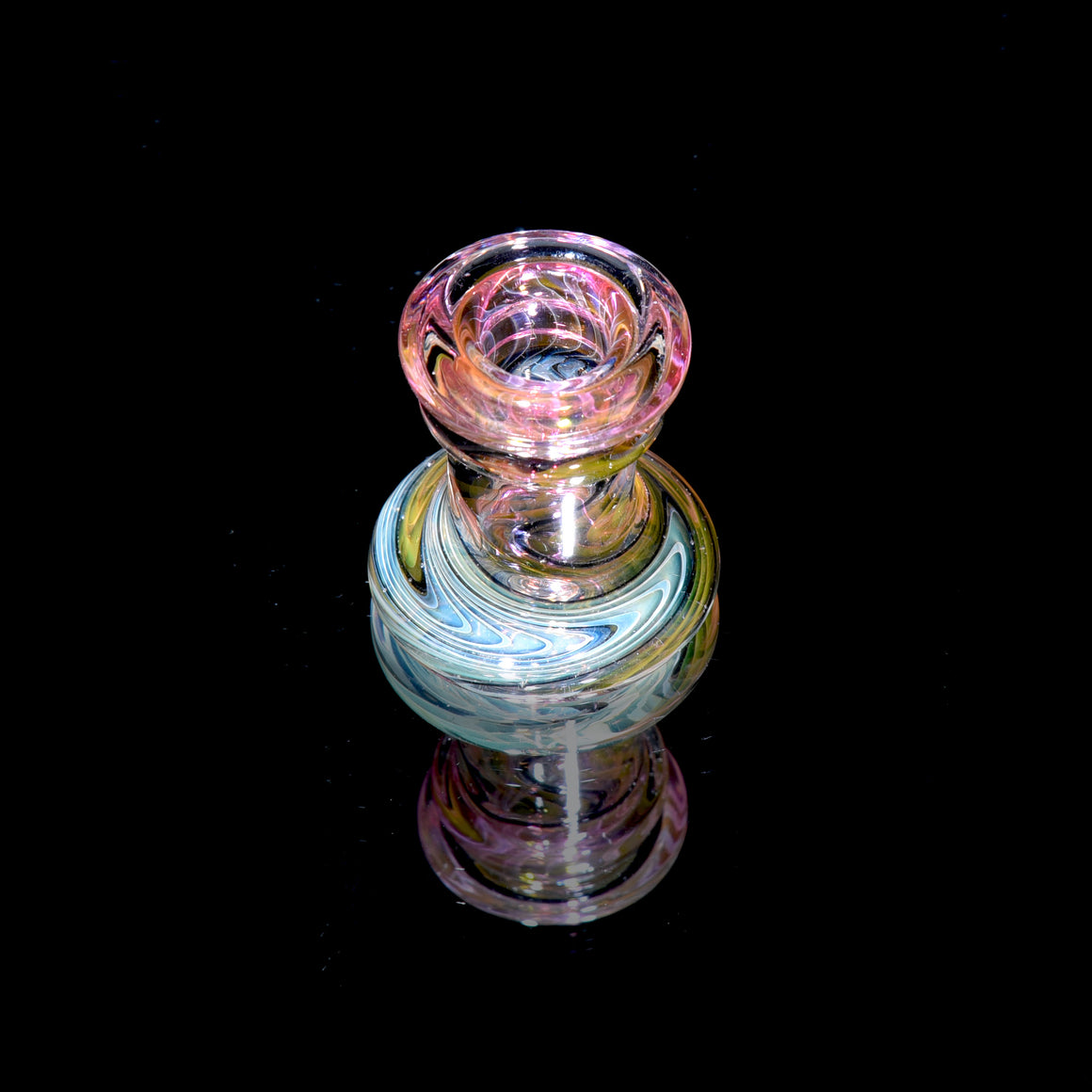 Fully-worked Fume Honeycomb Slide/Marble Stand - 10mm Female