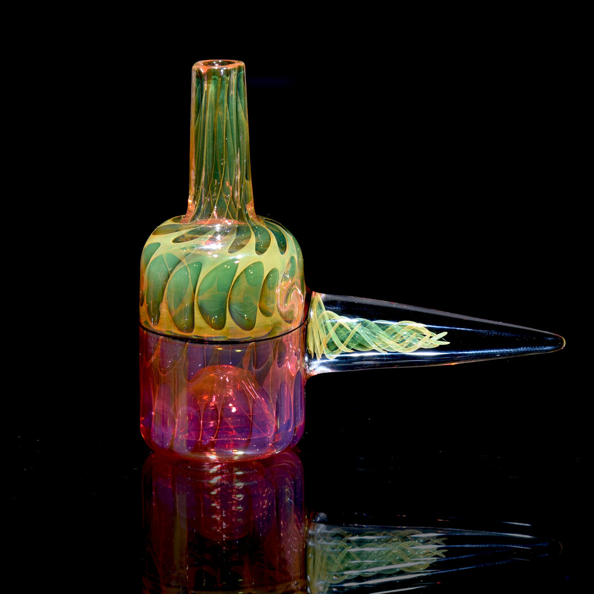 Fully-worked Fume Honeycomb Slide w Lattice Horn - 10mm Male