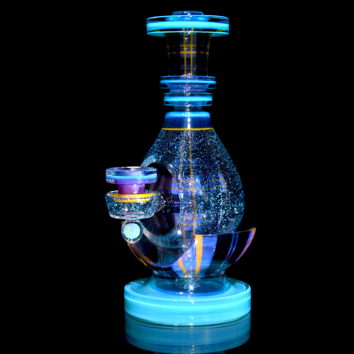 Coldworked Tartan Tech Dichro Teardrop Rig - Meta-Terrania/Royal Jelly - 10mm Female