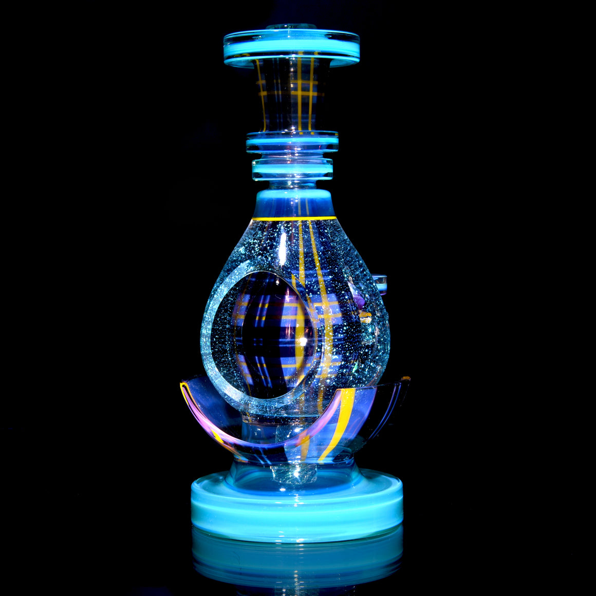 Coldworked Tartan Tech Dichro Teardrop Rig - Meta-Terrania/Royal Jelly - 10mm Female