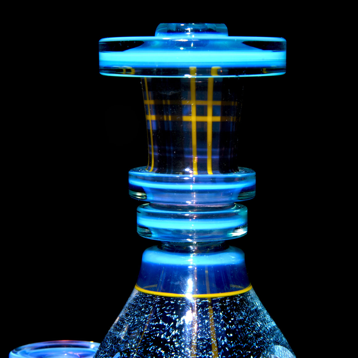 Coldworked Tartan Tech Dichro Teardrop Rig - Meta-Terrania/Royal Jelly - 10mm Female