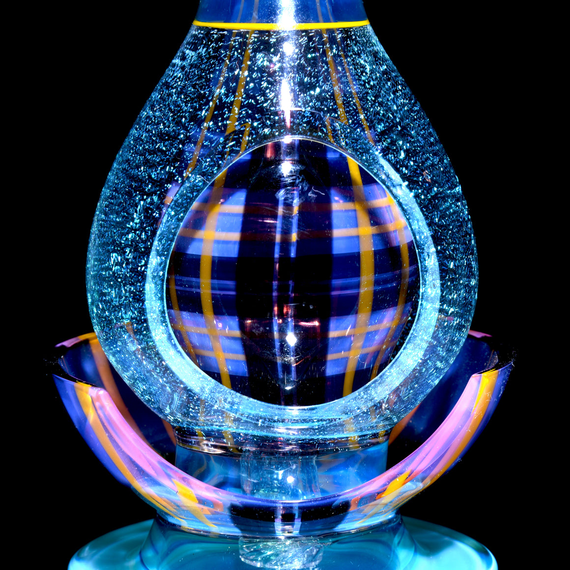 Coldworked Tartan Tech Dichro Teardrop Rig - Meta-Terrania/Royal Jelly - 10mm Female