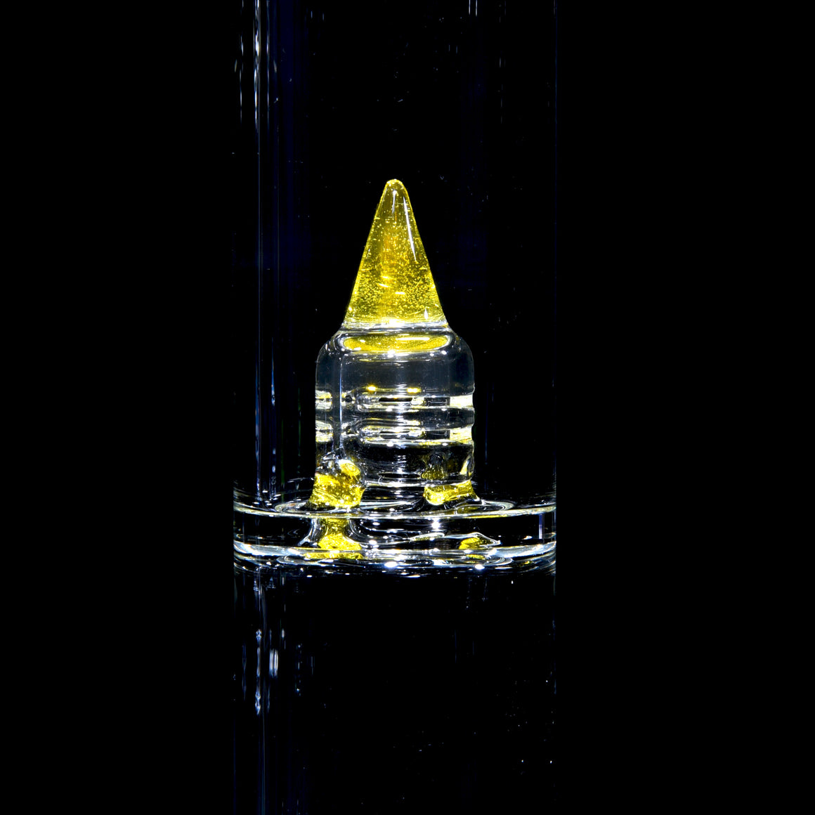 Accented 44mm V2 Upgrid Stemline Straight Tube w/ 4-hole Horned Slide - Transparent Orange - 18mm Female