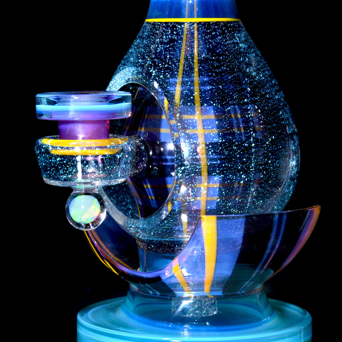 Coldworked Tartan Tech Dichro Teardrop Rig - Meta-Terrania/Royal Jelly - 10mm Female