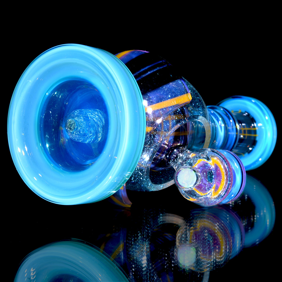 Coldworked Tartan Tech Dichro Teardrop Rig - Meta-Terrania/Royal Jelly - 10mm Female