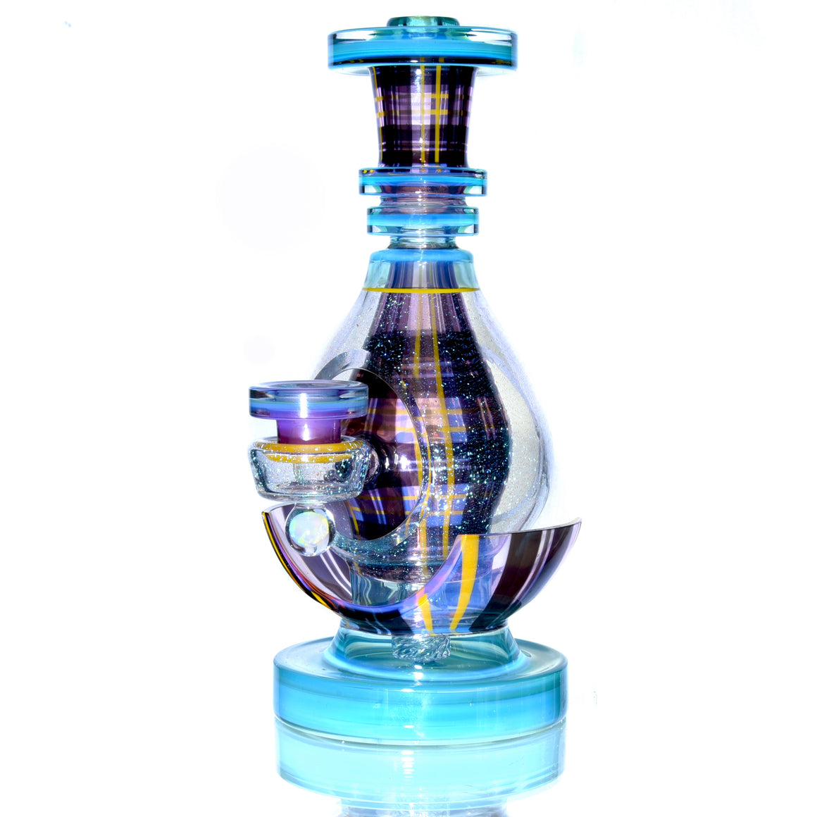 Coldworked Tartan Tech Dichro Teardrop Rig - Meta-Terrania/Royal Jelly - 10mm Female