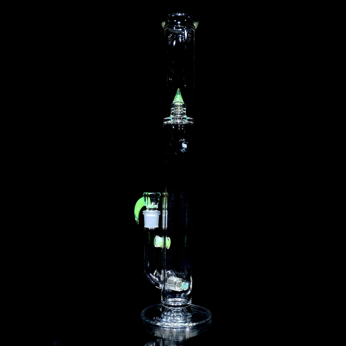 Accented 44mm V2 Upgrid Stemline Straight Tube w/ 4-hole Horned Slide - Slyme - 18mm Female