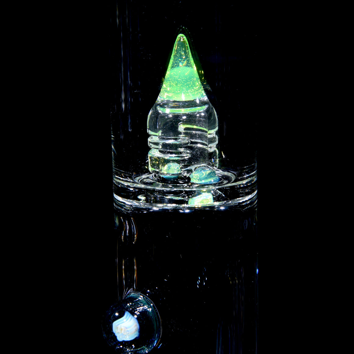 Accented 44mm V2 Upgrid Stemline Straight Tube w/ 4-hole Horned Slide - Slyme - 18mm Female