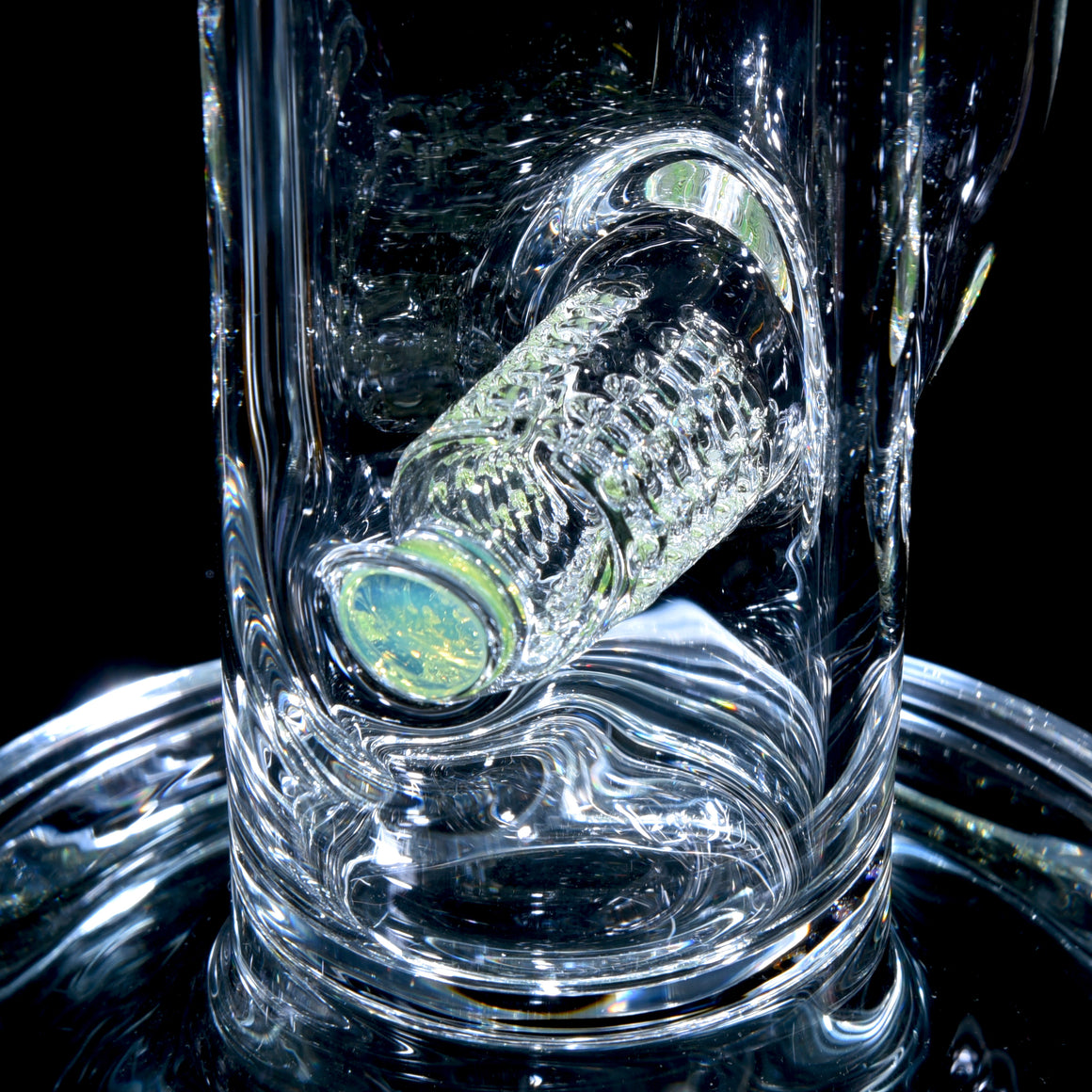 Accented 44mm V2 Upgrid Stemline Straight Tube w/ 4-hole Horned Slide - Slyme - 18mm Female