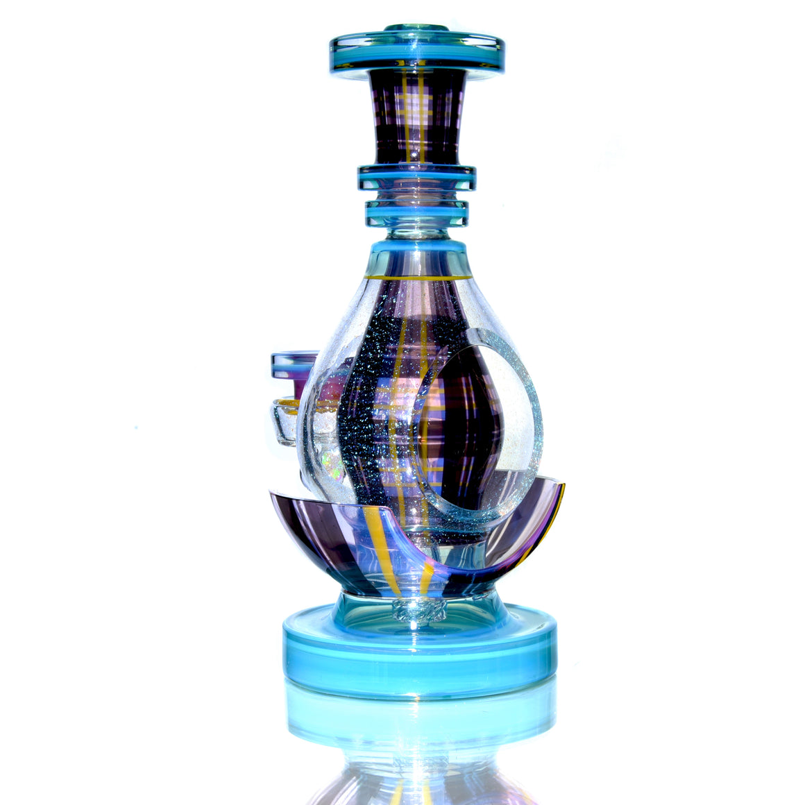 Coldworked Tartan Tech Dichro Teardrop Rig - Meta-Terrania/Royal Jelly - 10mm Female
