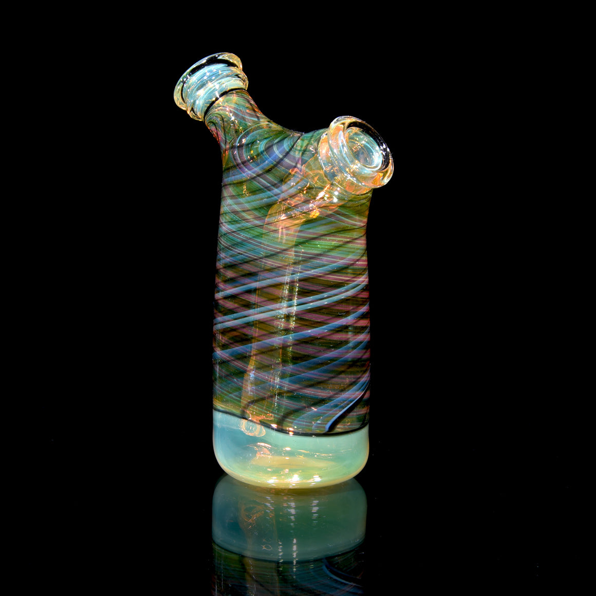 Gold & Silver Fume Honeycomb Dewaar Ripper Flask - 10mm Female