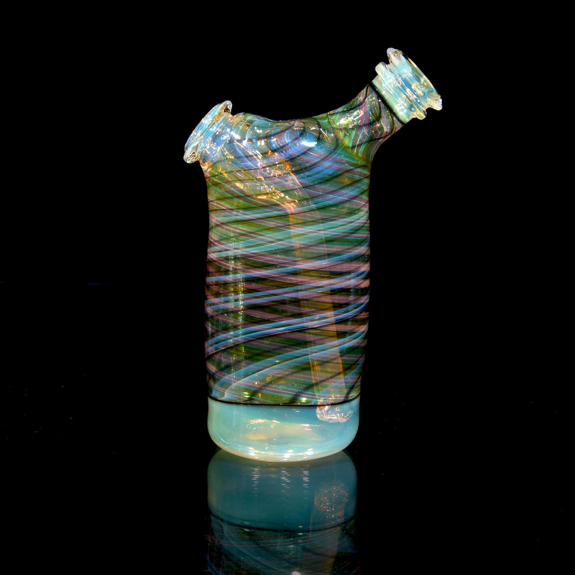 Gold & Silver Fume Honeycomb Dewaar Ripper Flask - 10mm Female