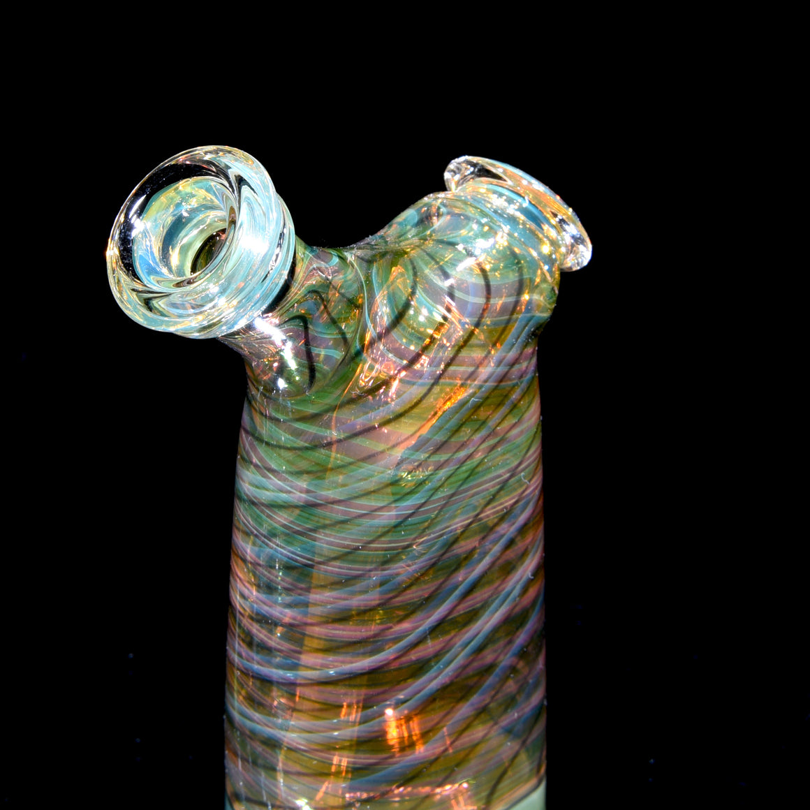 Gold & Silver Fume Honeycomb Dewaar Ripper Flask - 10mm Female