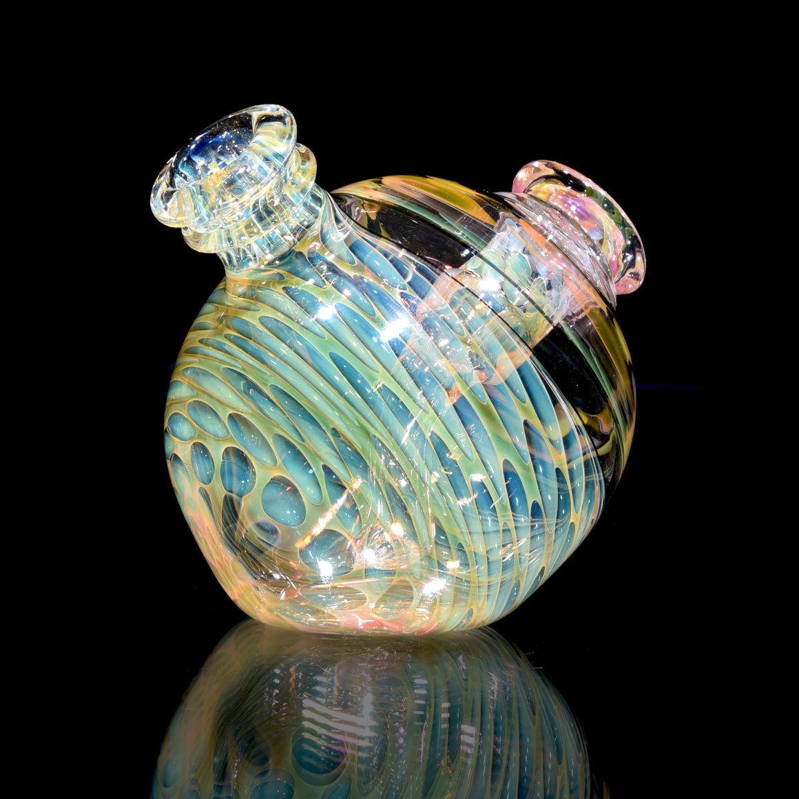 Gold & Silver Fume Honeycomb Blob Rig - 10mm Female