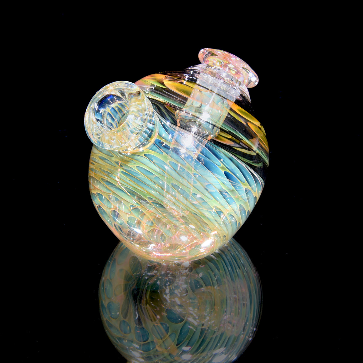 Gold & Silver Fume Honeycomb Blob Rig - 10mm Female