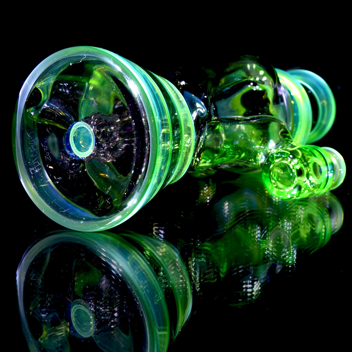 Fully-worked Full-size Double-uptake Rycycler -  Nightshade w/ Haterade, Ectoplasm, Atlantis, Chromium Lippies - 10mm Female