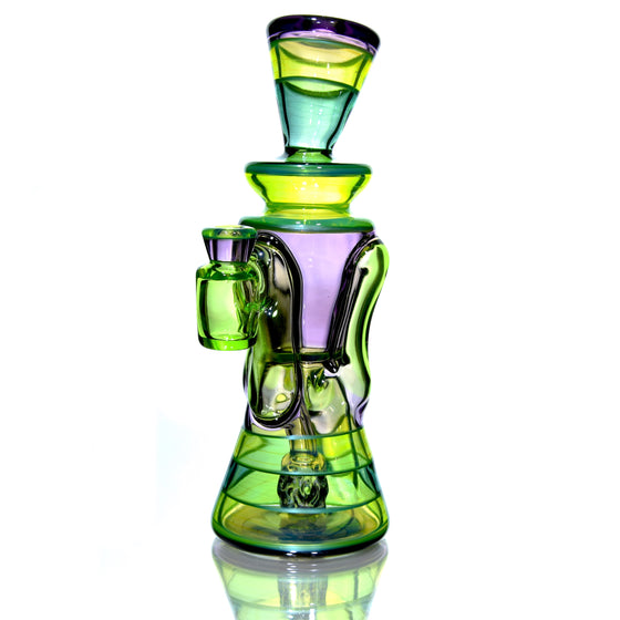 Fully-worked Full-size Double-uptake Rycycler -  Nightshade w/ Haterade, Ectoplasm, Atlantis, Chromium Lippies - 10mm Female