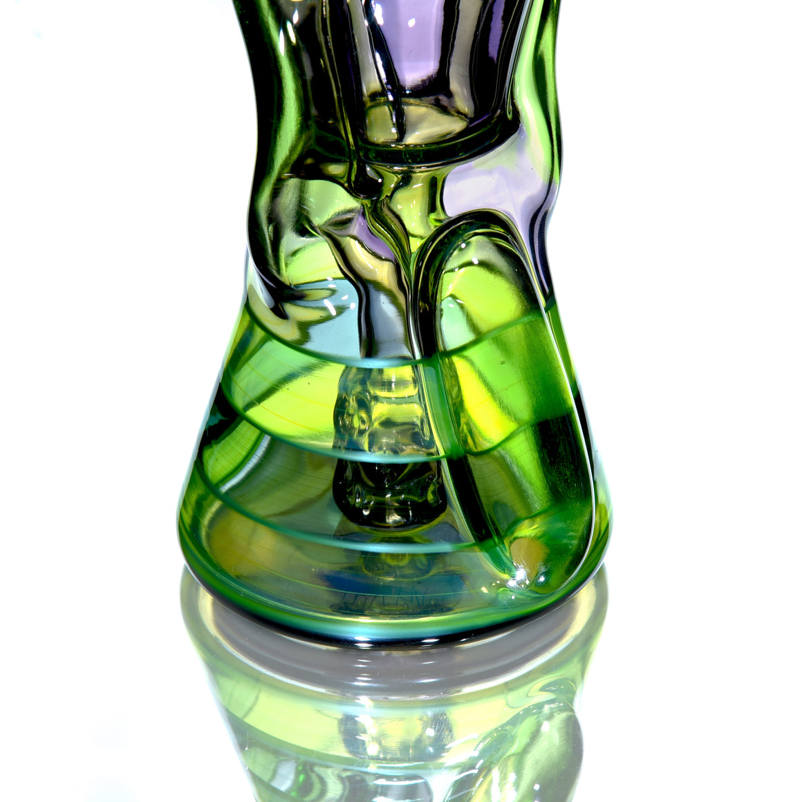 Fully-worked Full-size Double-uptake Rycycler -  Nightshade w/ Haterade, Ectoplasm, Atlantis, Chromium Lippies - 10mm Female