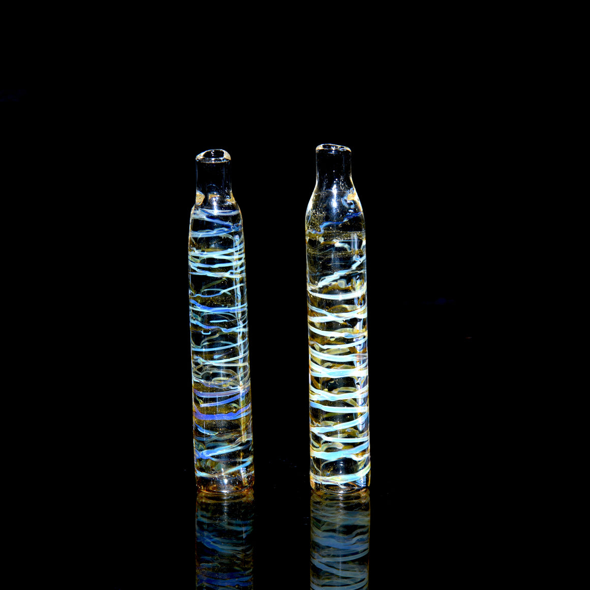 "Antaryatric" Tie Dye Twokah Recycler - Mai Tai w/ UV Millie Perc - 14mm Female w/ 10mm Adapter
