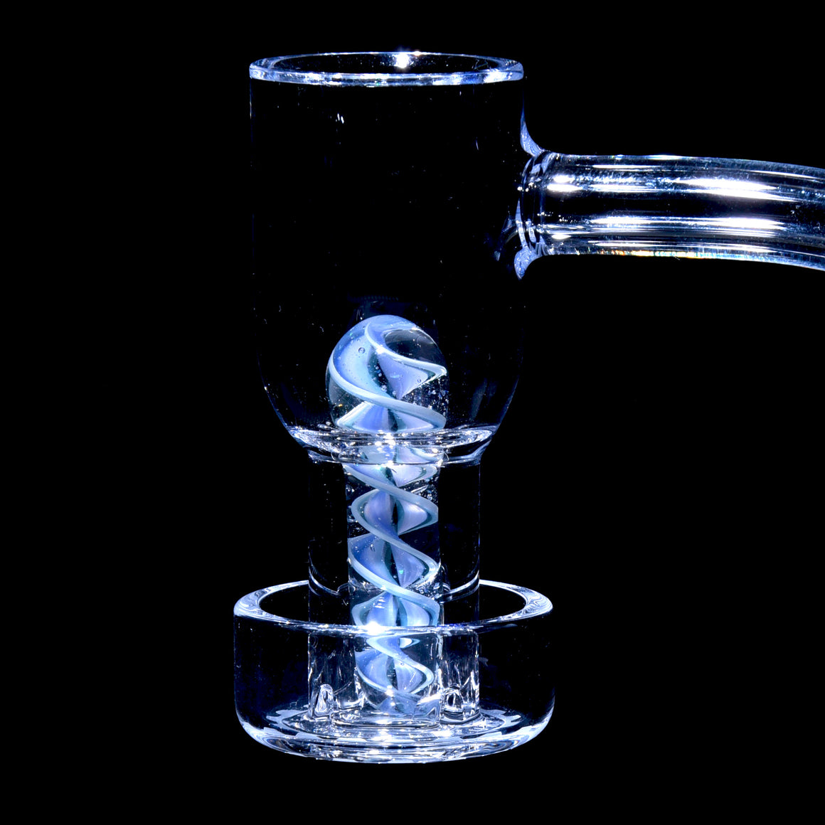Heady UV Reactive Crushed Opal Spiral Pillar