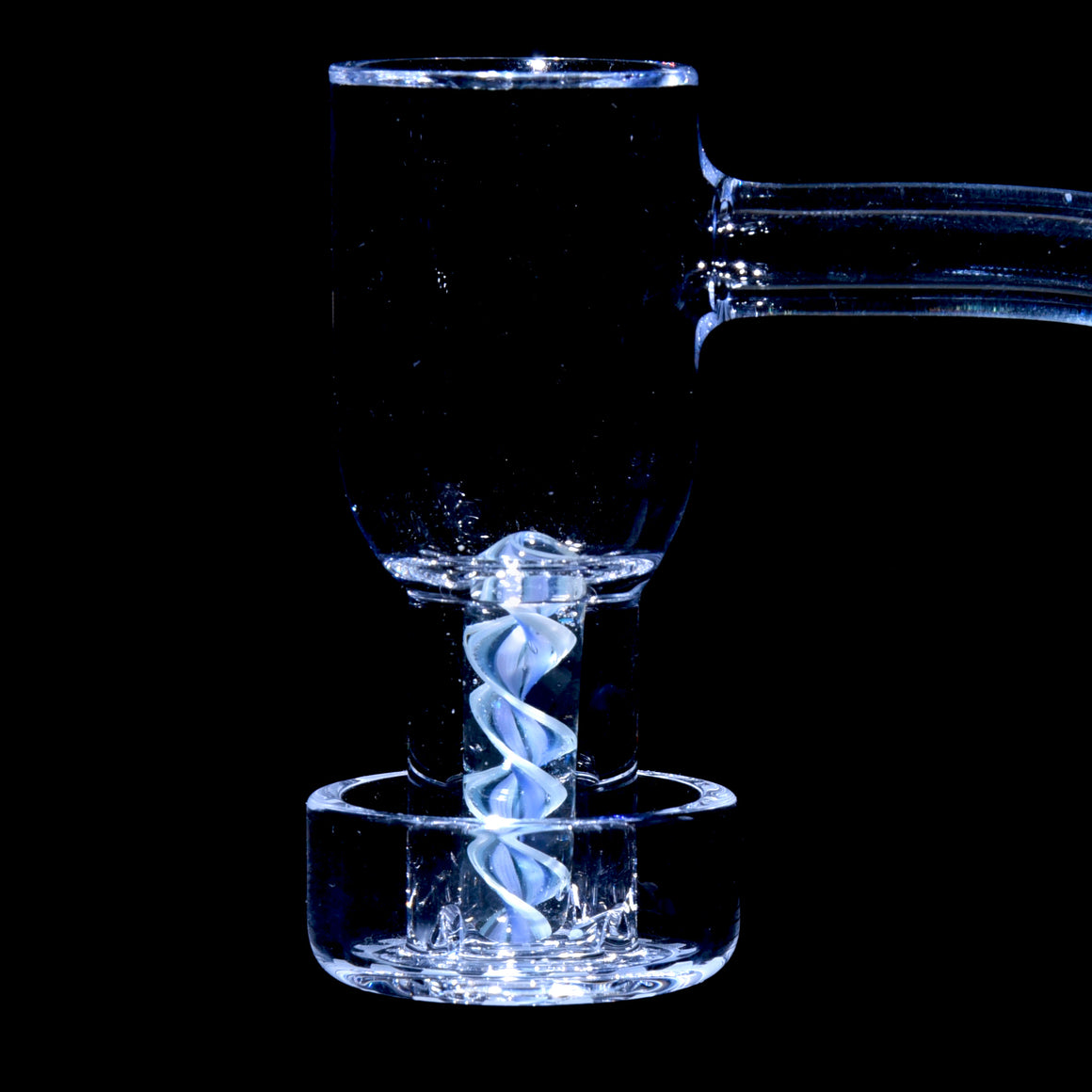 Heady UV Reactive Crushed Opal Spiral Pillar
