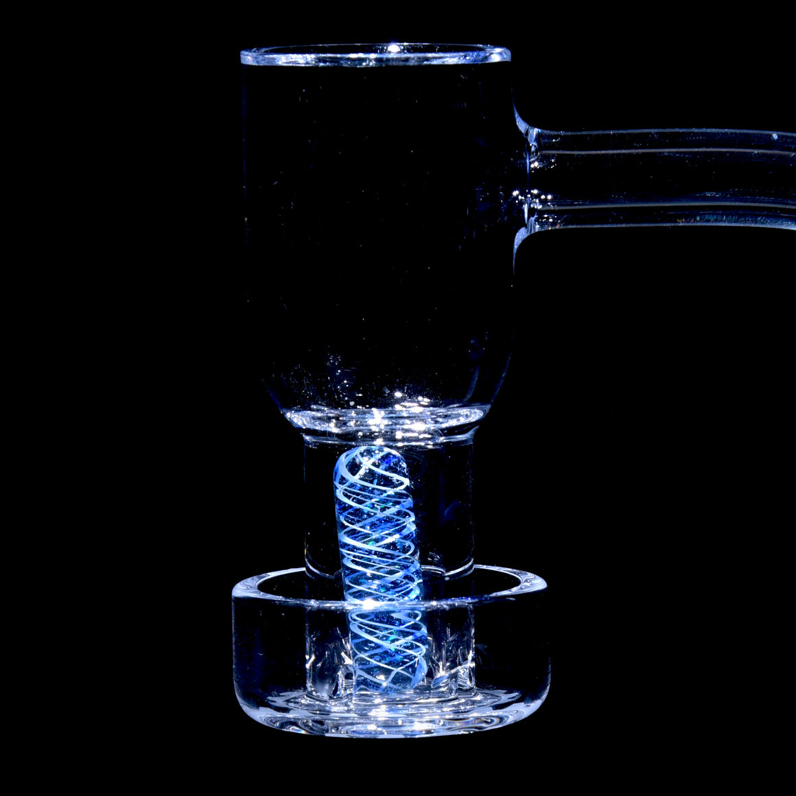 Heady UV Reactive Crushed Opal Spiral Pillar