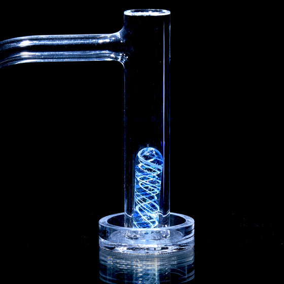 Heady UV Reactive Crushed Opal Spiral Pillar