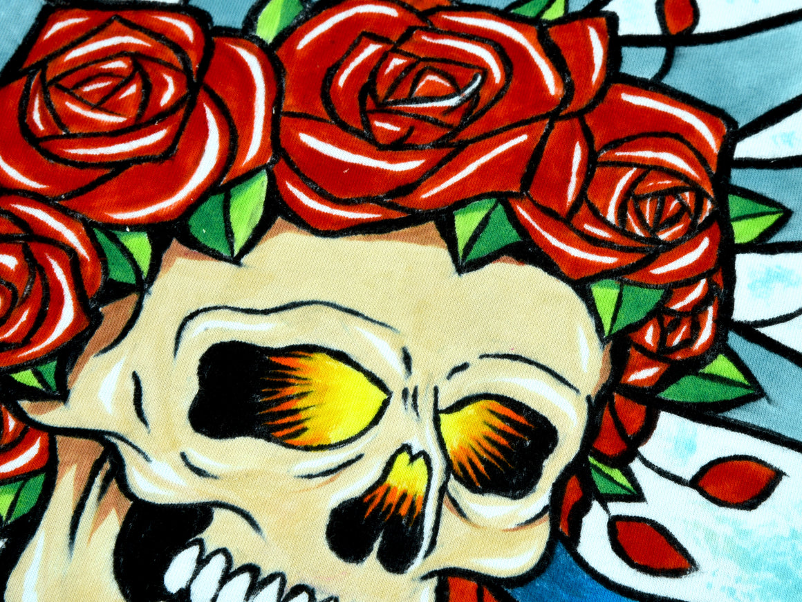 Large - Hand-painted and Dyed T-Shirt - Grateful Dead Bertha