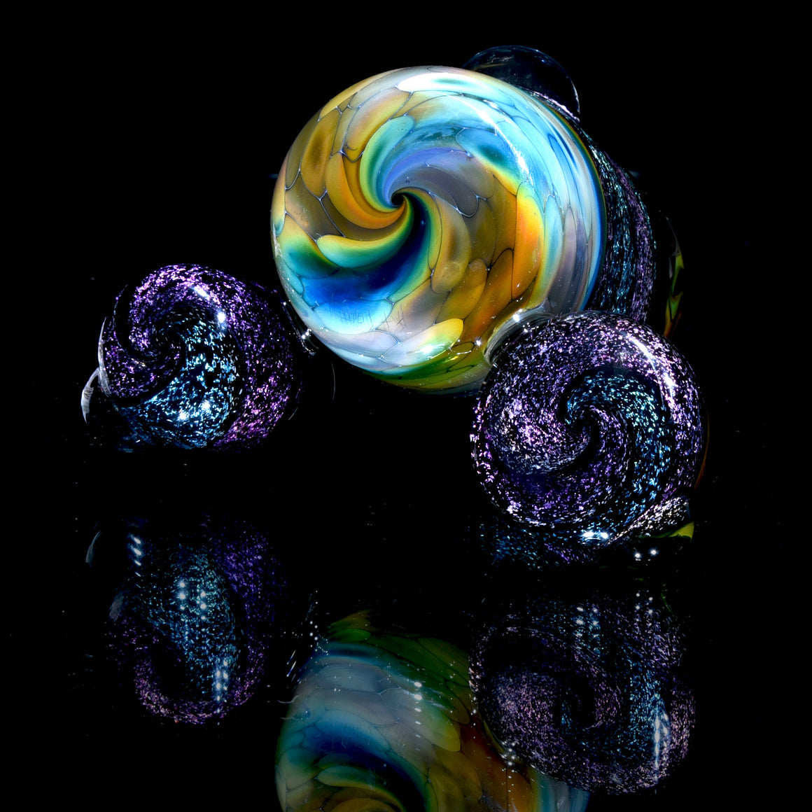 Dichroic Dab Station w/ Q-tip Holder, Cap Stand, & Iso Reservoir